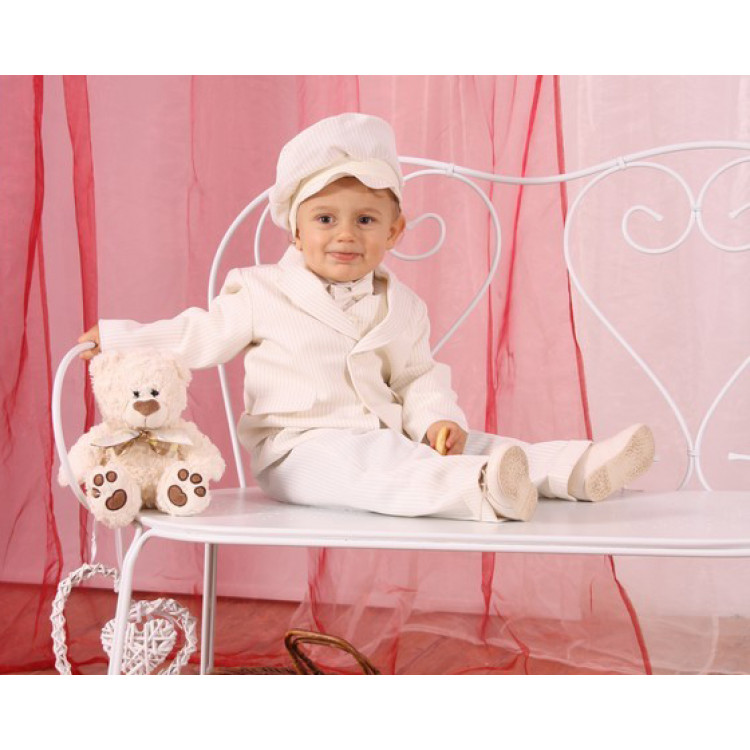 Белый Классический костюм для мальчика, A001, Szafa Krasnali